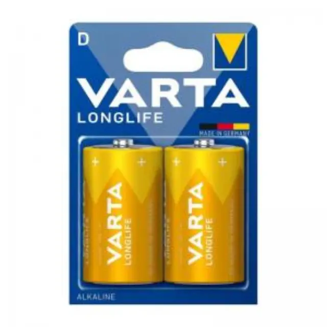 Μπαταρία Alkaline Varta Longlife D LR20 Plastic Free (2 τεμ.) N68092 2