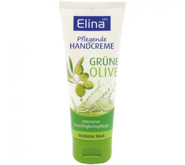 Κρέμα Χεριών Elina Olive 75ml Σε Σωληνάριο