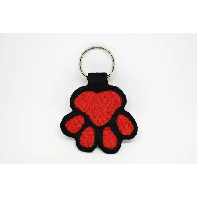 Υφασμάτινο Μπρελόκ "Paw"- Red
