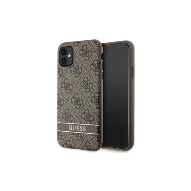Guess Back Cover Πλαστικό Ανθεκτική Καφέ (iPhone 11)