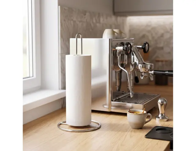 Βάση για Ρολό Κουζίνας Excellent Houseware με διαστάσεις 12.5x32.5cm - Ασημί CY5655390