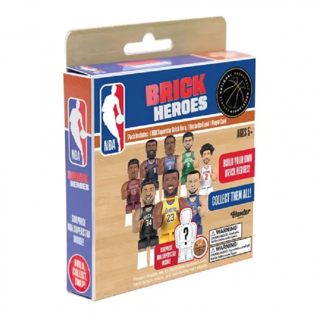 NBA Brick Heroes Μίνι Φιγούρα NBA Superstar σε Κουτάκι Έκπληξη 3