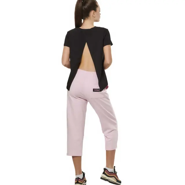 Body Action Women's Crossover Top Μαύρο 051528-01 (Body Action) - Medium 3