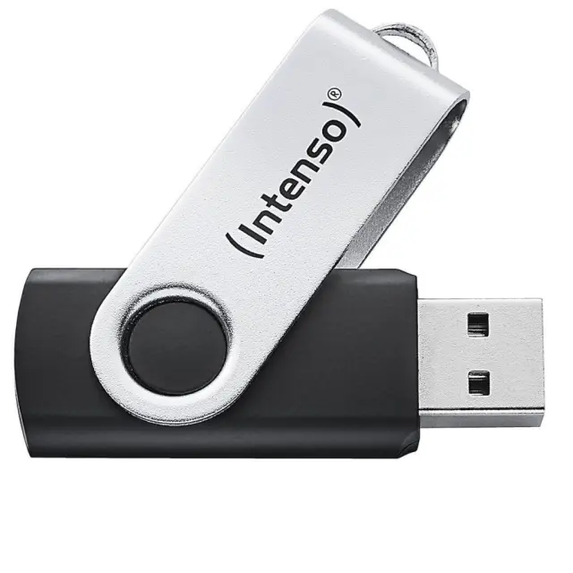 INTENSO Office Line 64GB USB Stick 3.2 Silver-Black (3543490) (INTE3543490)