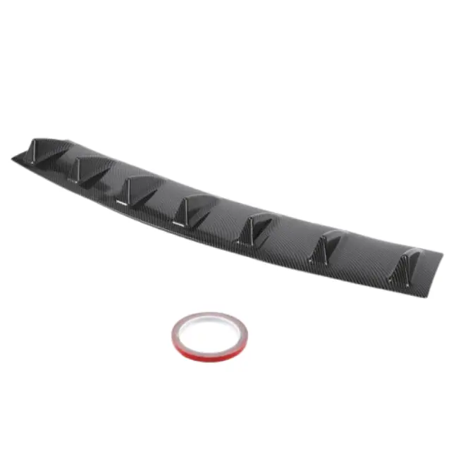 Diffuser Αυτοκινήτου Πίσω Διαχυτής Μαύρο Carbon για Προφυλακτήρα 86cm Universal με 7 Πτερύγια HW-0162
