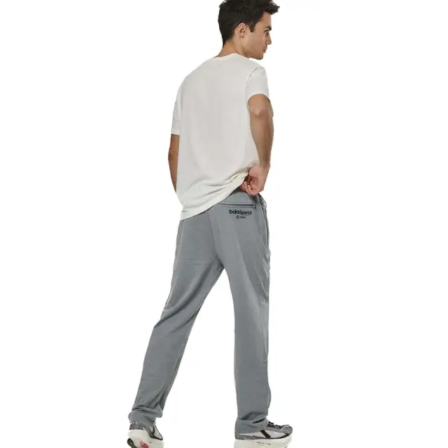 Body Action Men's Essentials French Terry Pants Γκρι 023527-03 (Body Action) - Small 2