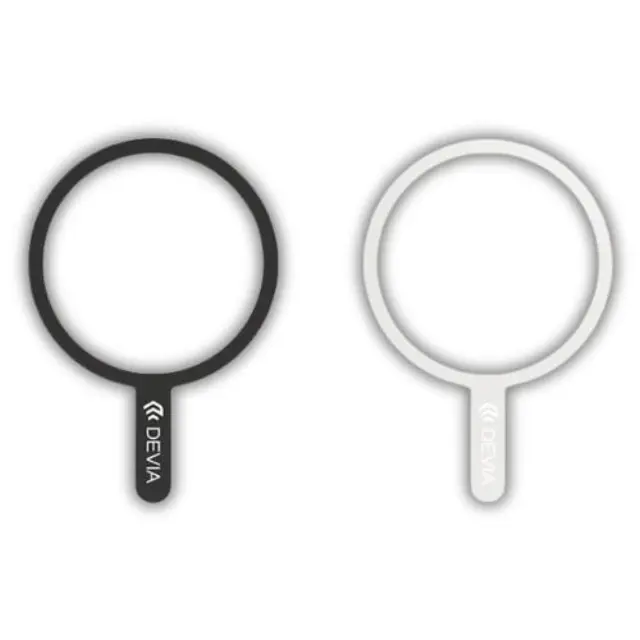 Magnetic Adapter Ring Devia EL255 για Magsafe Μαύρο & Λευκό (2 τεμ.) N67007