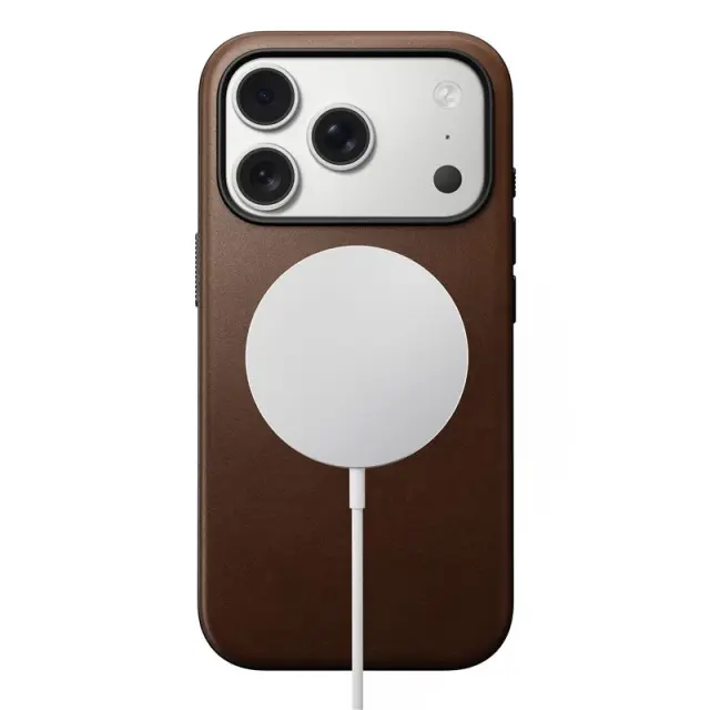 Nomad Modern Leather Case, brown - iPhone 17 Pro 3