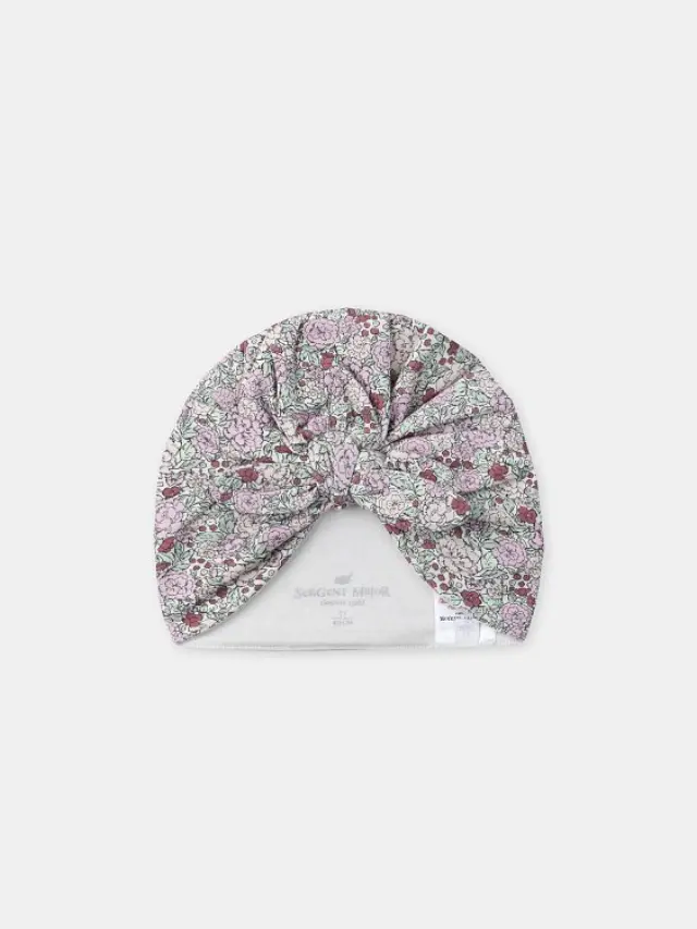Βρεφικό Σκουφί για Κορίτσια Floral Turban ΡΟΖ