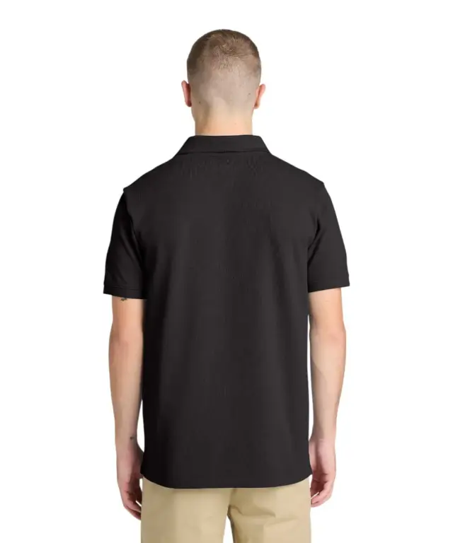 Timberland - Ανδρικό T-shirt Polo Short-Sleeve με Λογότυπο Oyster River TB0A2BRY-X65 Μαύρο - XL 3