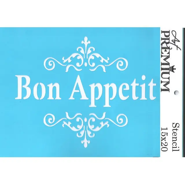 Στένσιλ Art Premium - 15x20cm - Bon Apetit