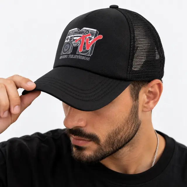 Ghetto MTV Trucker Cap – Black 3