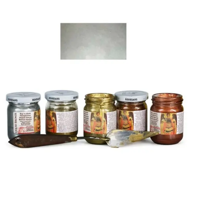 Φύλλο χρυσού Yγρό Renesans Liquid metal 100ml - Silver