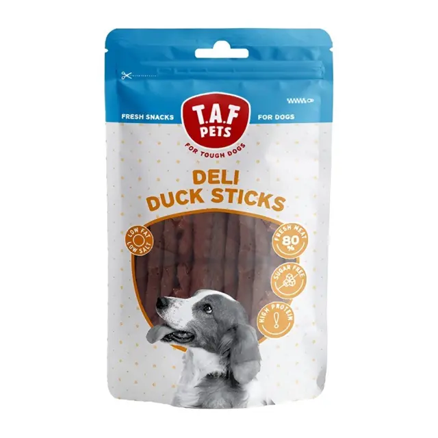 TAF PETS Fresh Dog Treats Deli Duck Sticks 75gr
