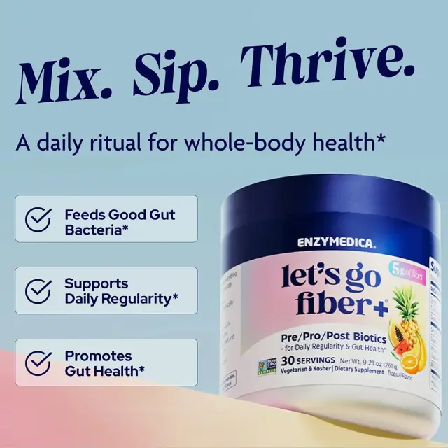 Enzymedica Let’s Go Fiber+ Tropical 3