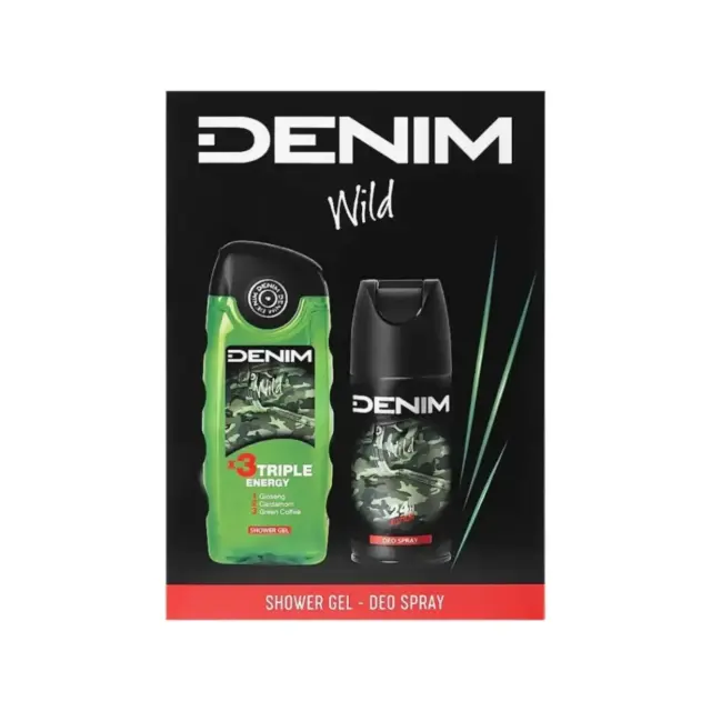 Denim Wild Ανδρικό Σετ Περιποίησης Σώματος