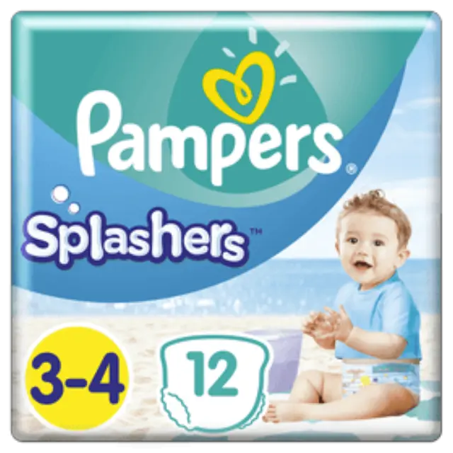 Pampers Splashers No 3-4 (6-11kg) Πάνα-Μαγιό μίας Χρήσης, 12τμχ 3