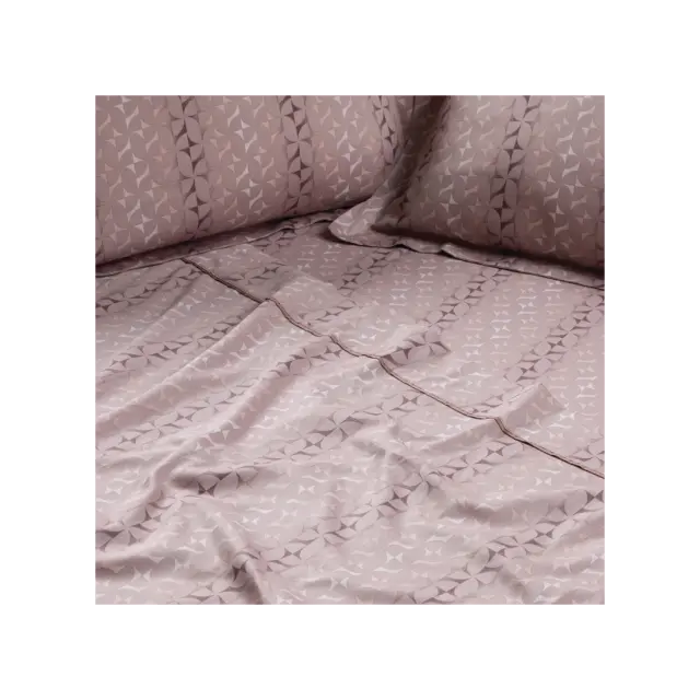 Σετ Σεντόνια 240x260 Υπέρδιπλα Executive Das Home 1726 Dark Nude Χωρίς Λάστιχο100% Βαμβακοσατέν 2