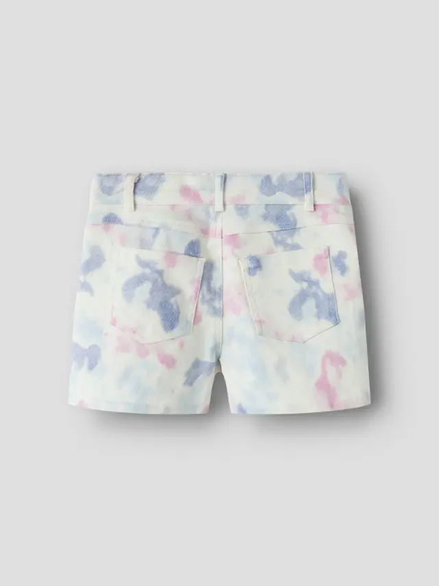 Name It Σορτς κοριτσίστικο υφαντό Λευκό NKFROSE HW MOM TWI SHORTS AOP 1110-HU F - 13252158 3