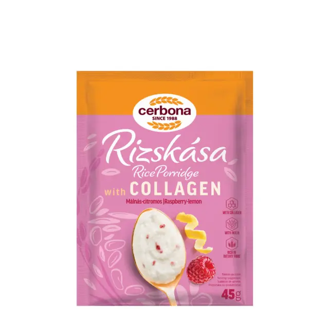 Cerbona Rice Porridge With Collagen (Raspberry-Lemon)
