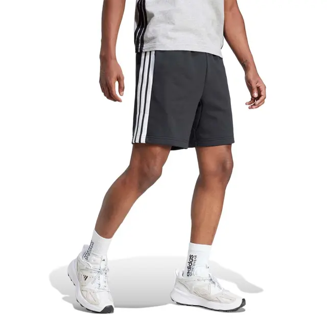 adidas Sportswear Men's 3Stripes French Terry Shorts Μαύρο JE6414 (adidas Sportswear) - XLarge 3