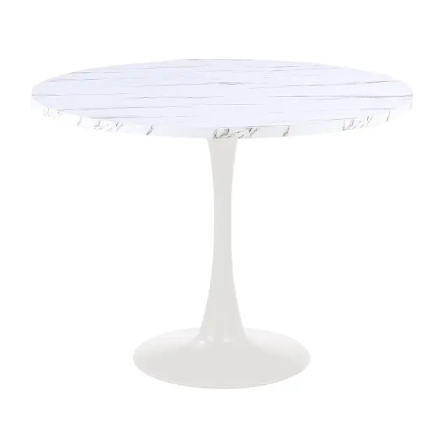 Τραπέζι Bright Unihome Φ100x74,5εκ Λευκό