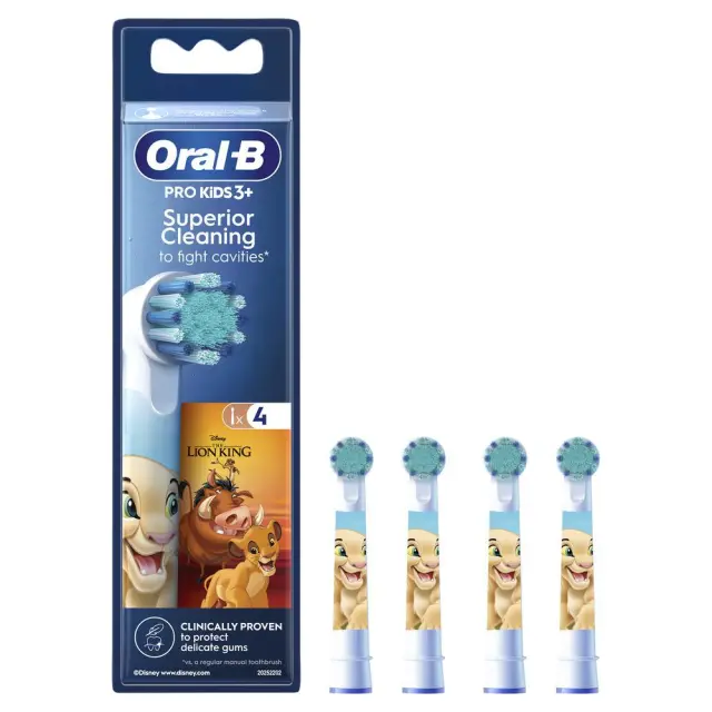 Oral-B Pro Kids Toothbrush Heads Ανταλλακτικές Κεφαλές Oδοντόβουρτσας The Lion King  3y+  4τμχ