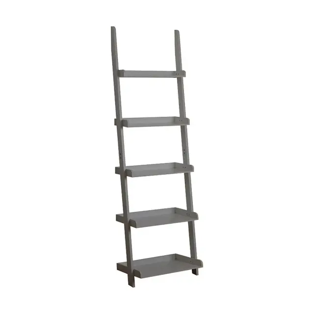 Βιβλιοθήκη-Ραφιέρα SHELF Γκρι MDF 56x32x189cm