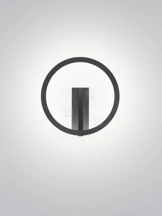 Απλίκα τοίχου CHAZ μαύρη ματ με άμεσο και έμμεσο φωτισμό Μαύρο 2