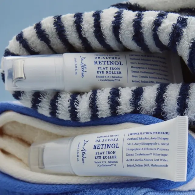 Dr. Althea Retinol Flat Iron Eye Roller Καταπραϋντικό + Αντιγηραντικό Serum Ματιών με Bakuchiol + Ρετινόλη για Μαύρους Κύκλους + Σακούλες 25ml 3
