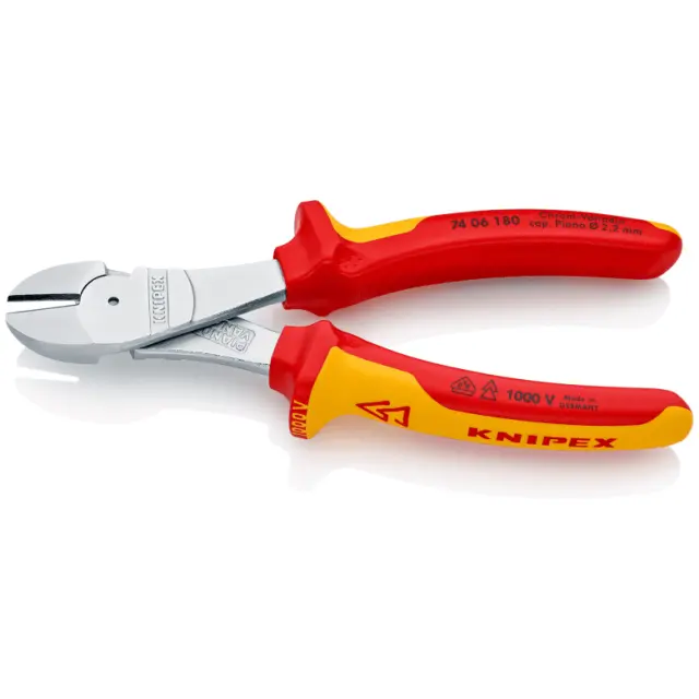 Knipex 7406180 Πλαγιοκόφτης με βαριά μόνωση και με μετατόπιση άξονα No180mm 3