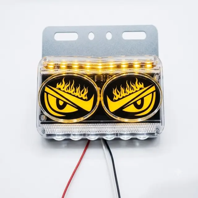 ΠΛΕΥΡΙΚΑ ΦΩΤΑ DEVIL EYE ΚΙΤΡΙΝΑ ΜΑΤΙΑ 4TMX 24V W19514Υ