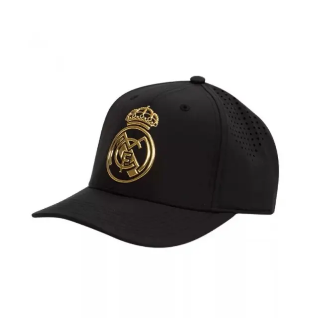 Καπέλο Real Madrid Black and Gold Shield adult hat