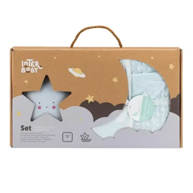 Interbaby Κουβέρτα Αγκαλιάς Bubble & Φωτάκι Star Verde REF26