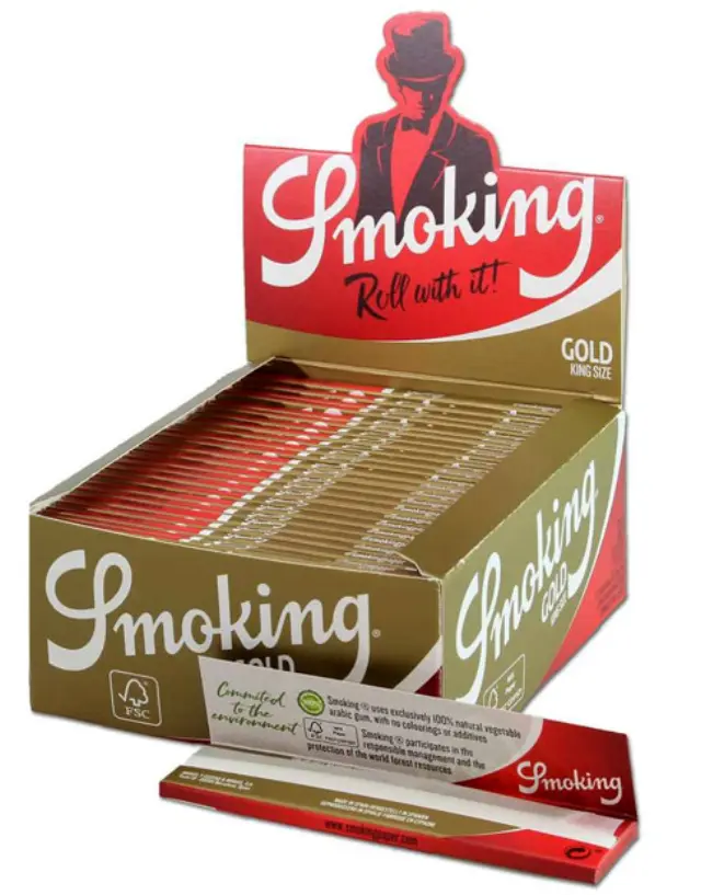 Smoking Χαρτάκια - Gold - King Size 50τεμ.