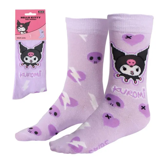 Κάλτσες Hello Kitty Kuromi adult socks Size 36-43 2900003027