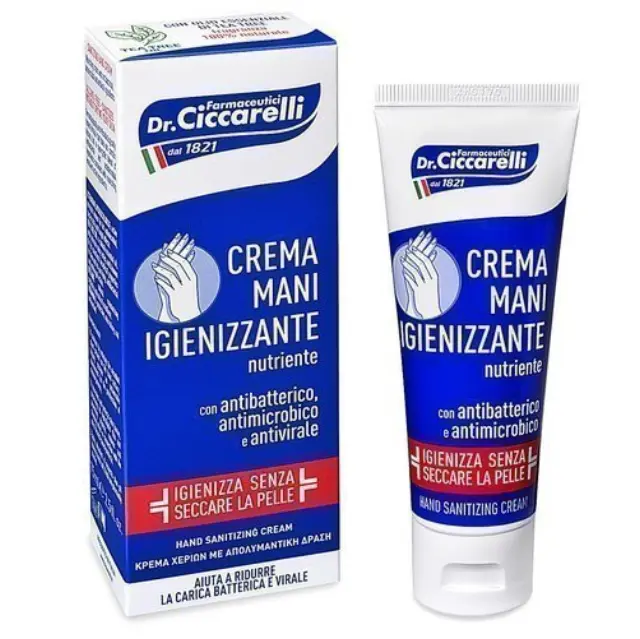 Dr. Ciccarelli Ενυδατική Κρέμα Χεριών Με Αντιβακτηριακή και Αντιμικροβιακή Δράση 75ml