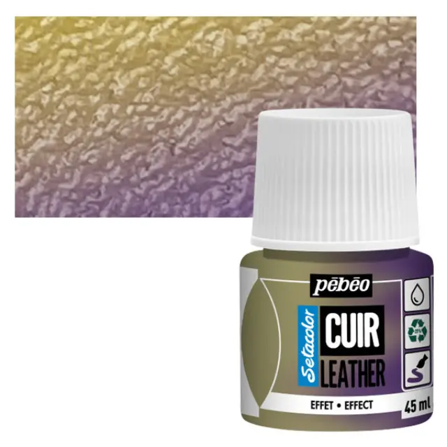 Pebeo Χρώμα Δέρματος Setacolor Leather - 44 Duochrome Yellow/Violet - 45ml