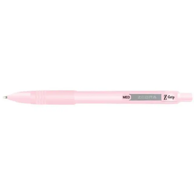 Zebra Στυλό Ballpoint Pastel Pink 1.0mm με Μπλε Μελάνι Z-Grip Smooth (ZB-91807) (ZEB91807)