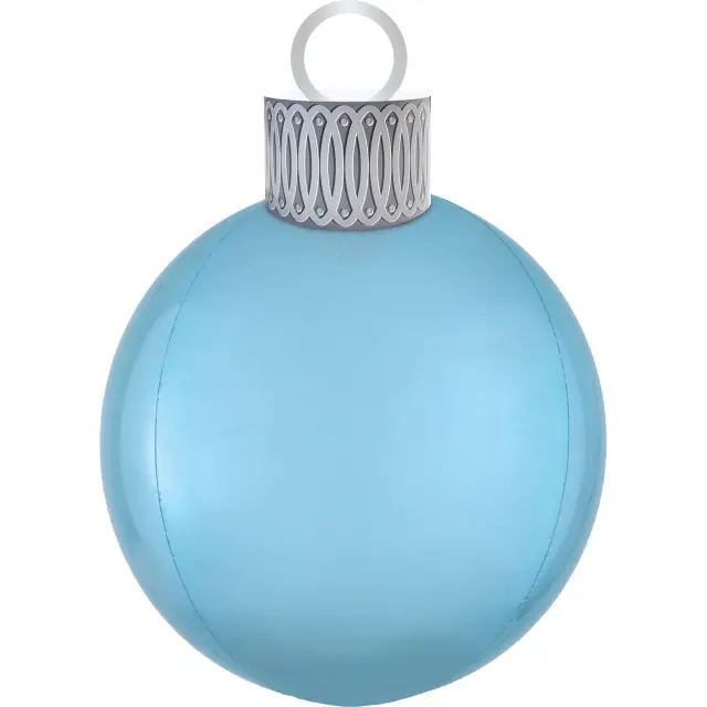 Μπαλόνι Φοιλ Orbz XL Ornament Pastel Blue / 38εκ x 50εκ - Χριστουγεννιάτικη μπάλα