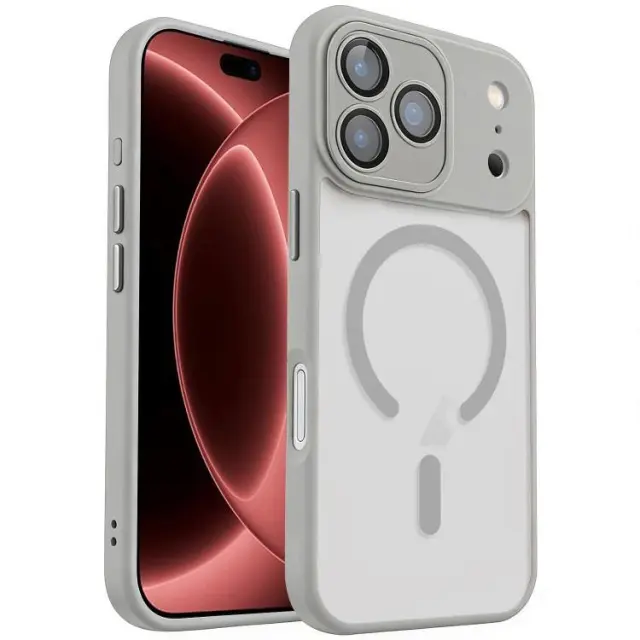 Hybrid Magsafe Matte Θήκη για iPhone 17 Pro/18 Pro-Grey OEM