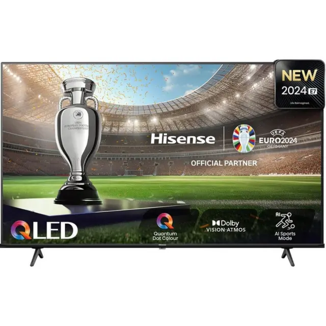 Hisense 50E7NQ Smart Τηλεόραση 50" 4K UHD QLED HDR 2