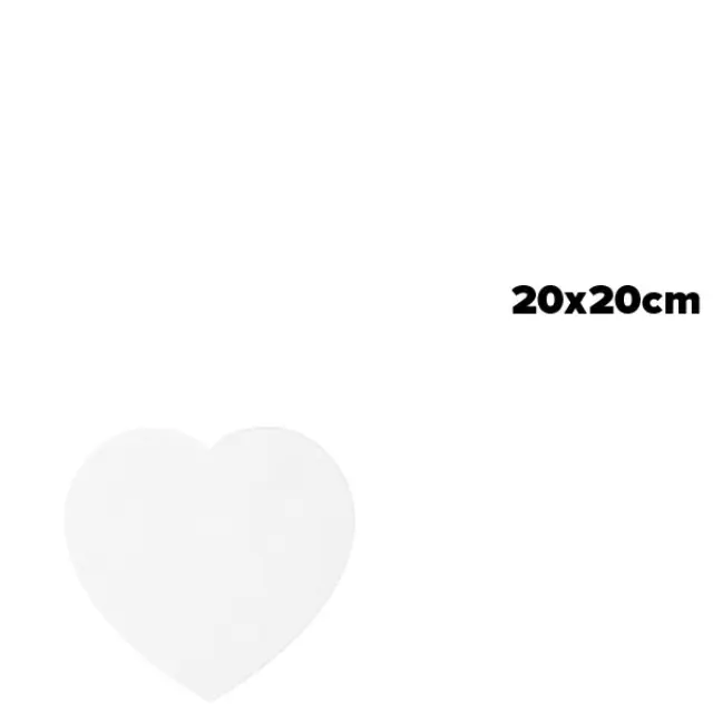 Τελάρο Ζωγραφικής Καρδιά - 20x20cm