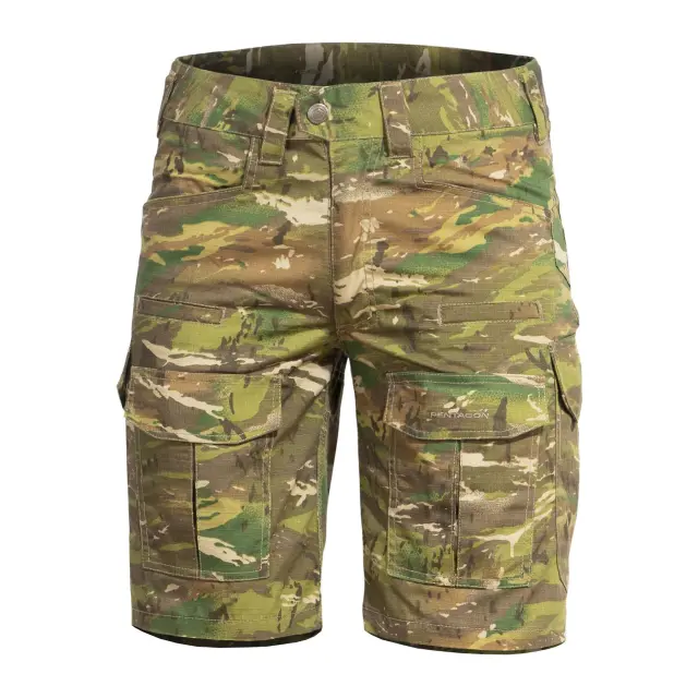 Pentagon Lycos Short Pants Camo-Βερμούδα Παραλλαγής για Τακτική Χρήση - 56-GR.CAMO-Ελληνική 2