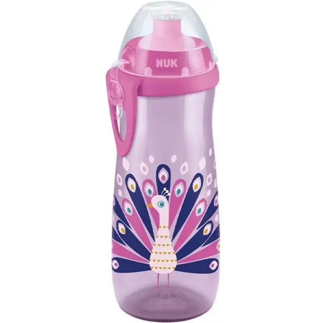 NUK Sports Cup Chameleon Changes Color Παγουράκι Που Αλλάζει Χρώμα 450ml Με Καπάκι Push-Pull 24+m (10.255.577) Πράσινο, 1τμχ