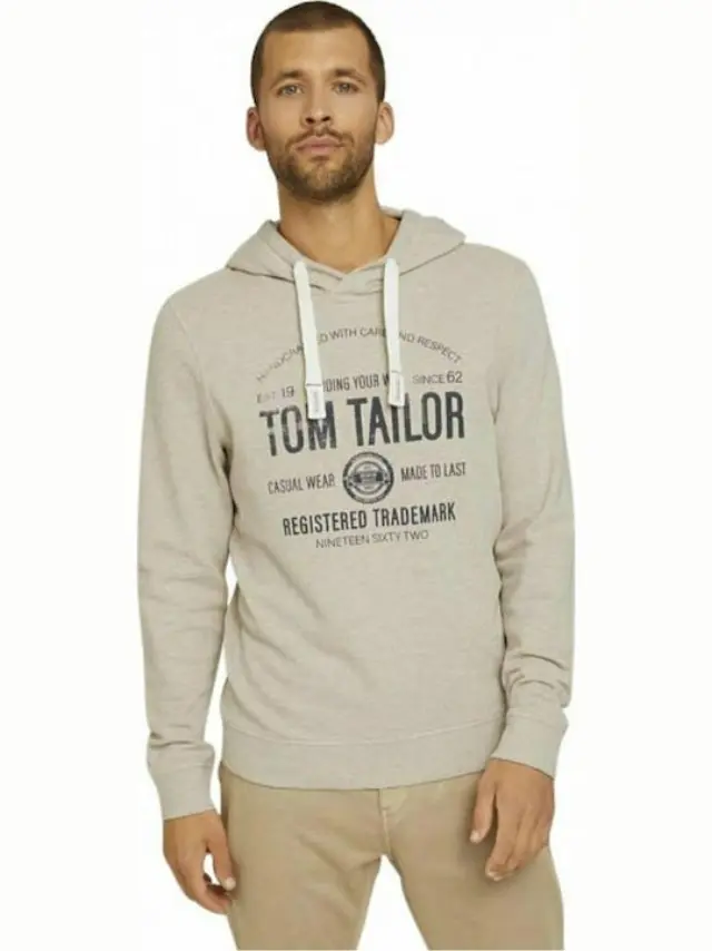 TOM TAILOR ΑΝΔΡΙΚΟ ΦΟΥΤΕΡ CREAM
