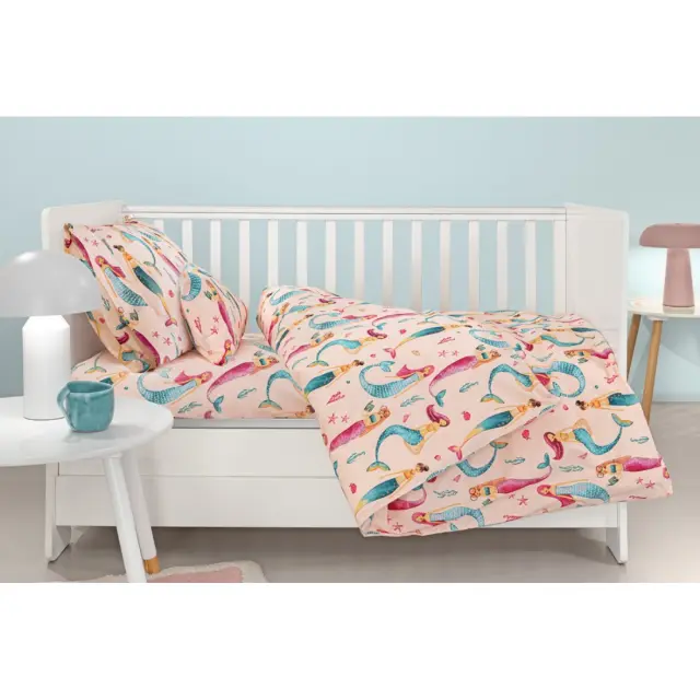 Σετ Σεντόνια Κούνιας Guy Laroche Bebe Merida Salmon 115x170 3