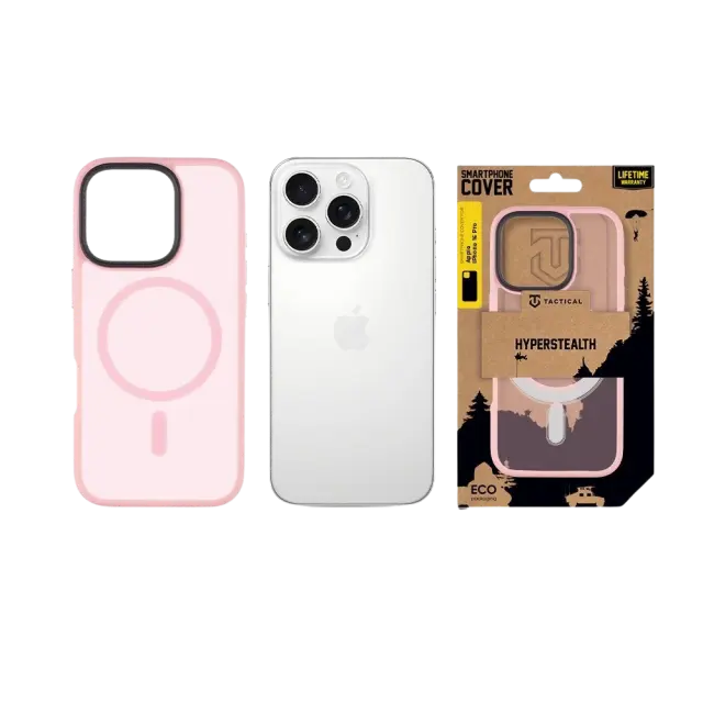 Tactical MagForce Hyperstealth Cover for Apple iPhone 16 Pro Pink Panther 3