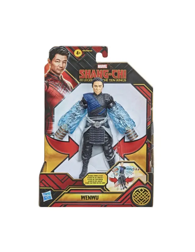 Hasbro Marvel Shang-Chi And The Legend Of The Ten Rings Wenwu With Ten Rings Power Attack Feature F0555 / F0974