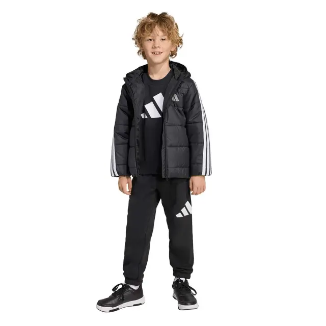 adidas Sportswear Kids Essentials 3Stripes Jacket Μαύρο JW2443 (adidas Sportswear) 3